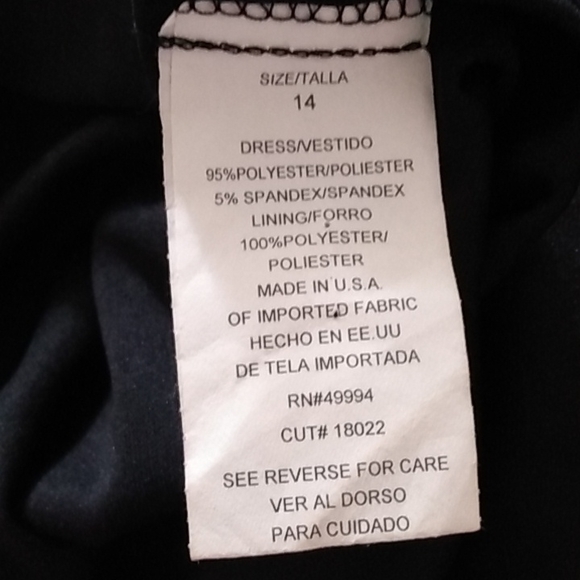 R&M Richards Size 14 Keyhole & Ruched Side Dress - Picture 8 of 8